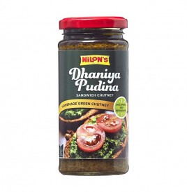 Nilon's Dhaniya Pudina Sandwich Chutney  Glass Jar  250 grams